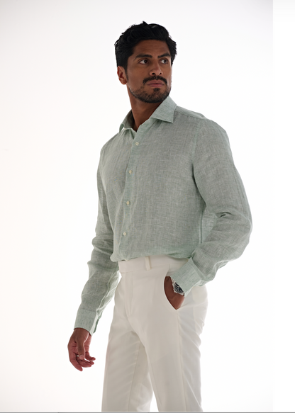 Borrelli Napoli Camicia Lino 9