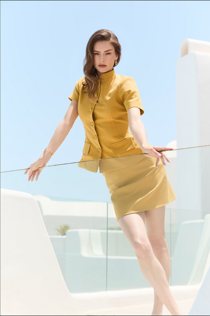 Mustard Skirt Set