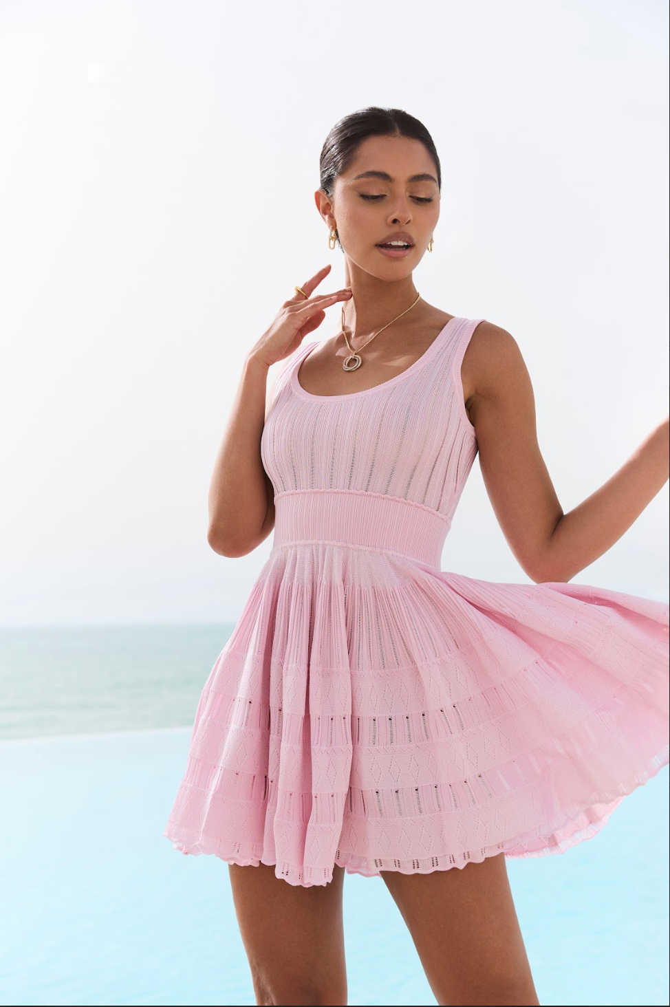 Summer Knitted Short Dress