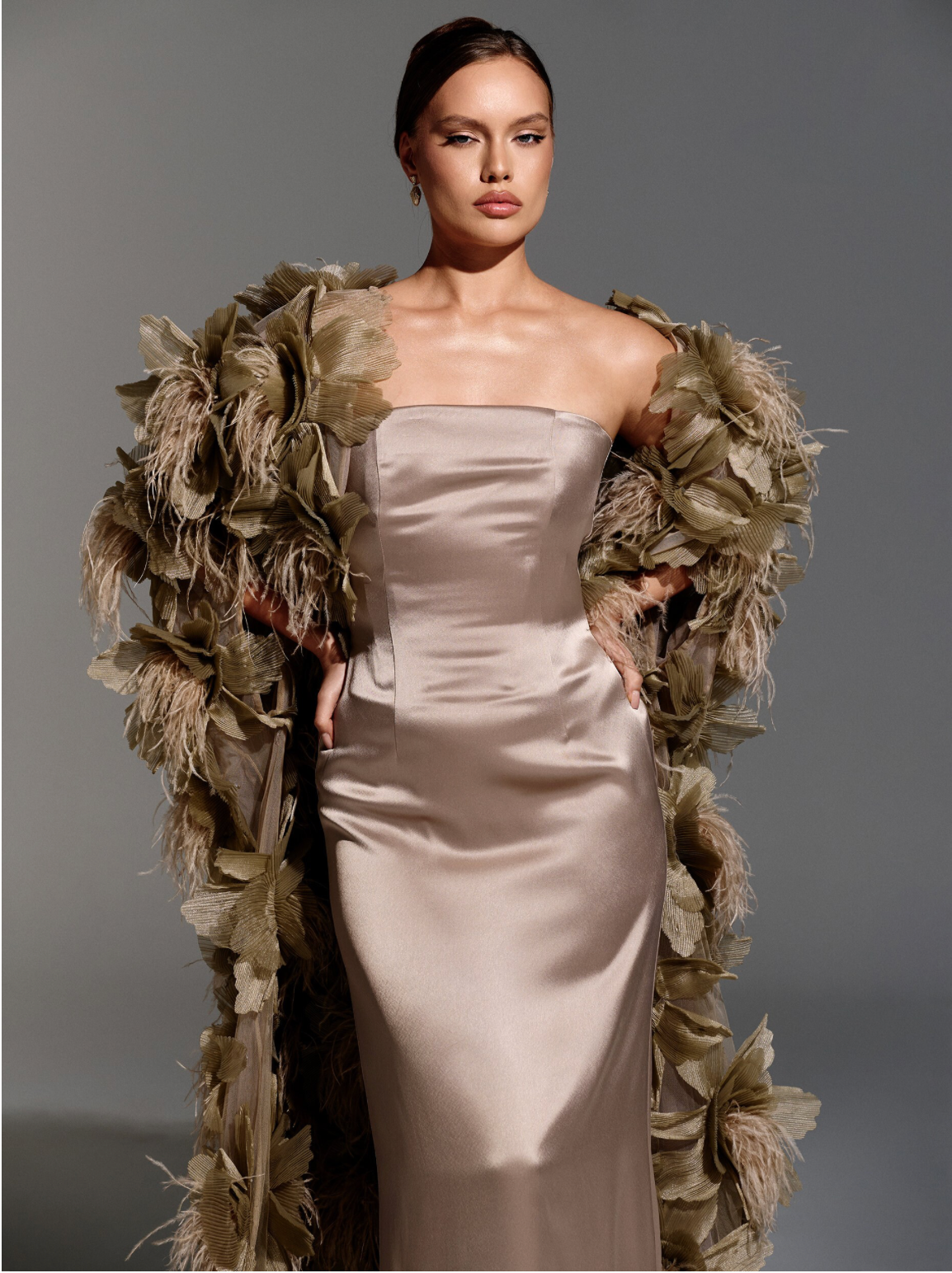 Ligth Brown Viscose Dress