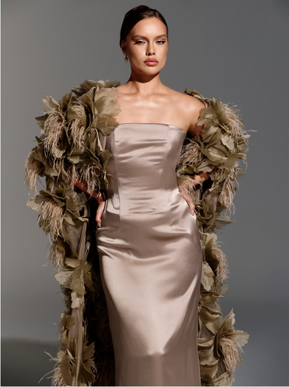 Ligth Brown Viscose Dress