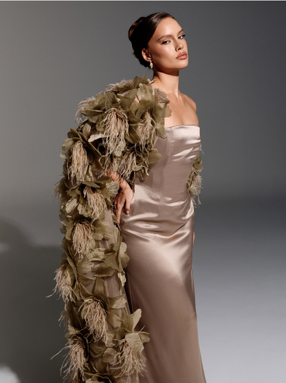 Ligth Brown Viscose Dress