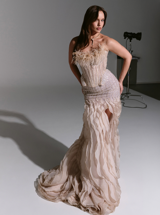 Miss Universe Dress Gold