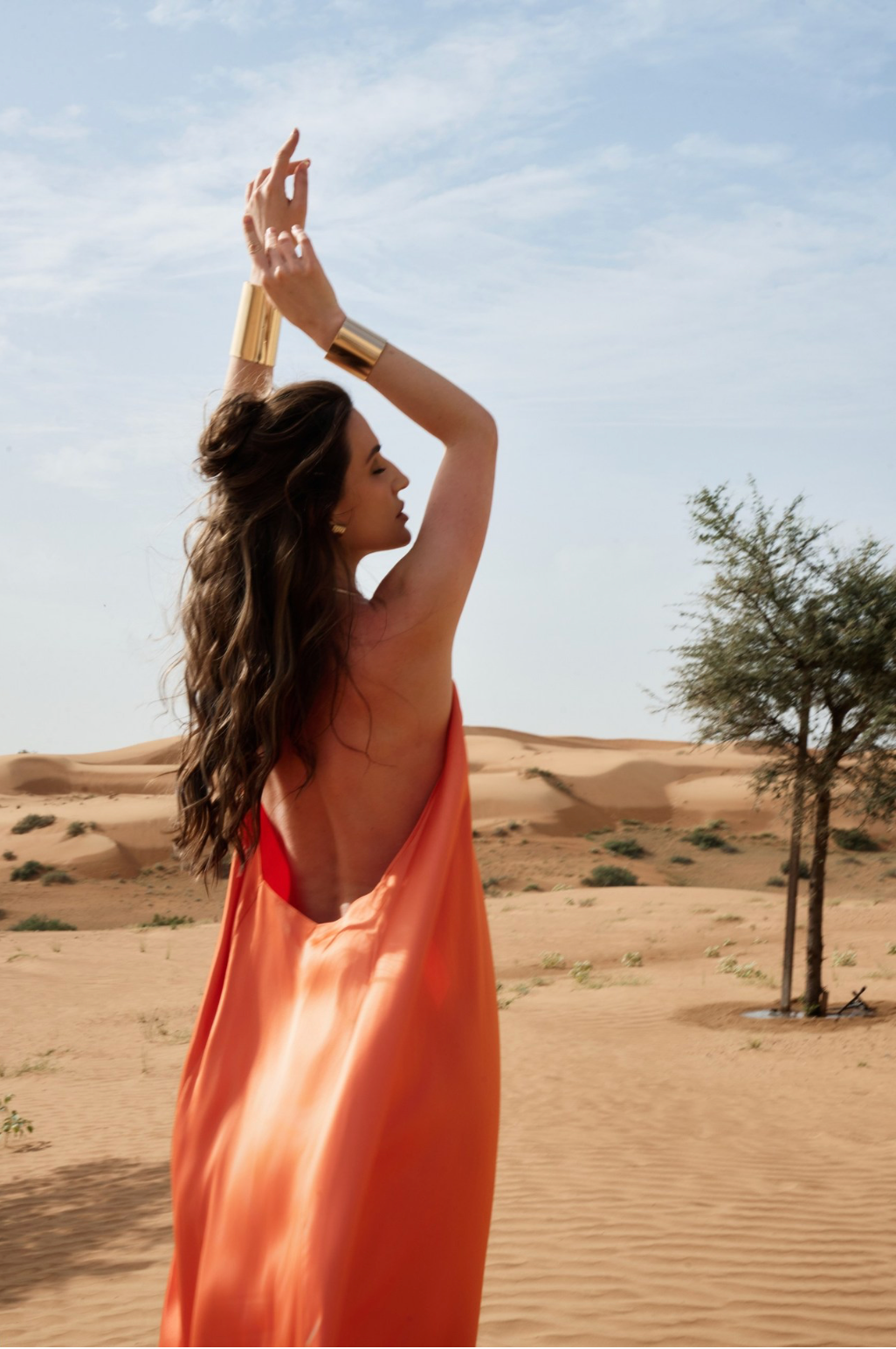 Orange Desert Dress