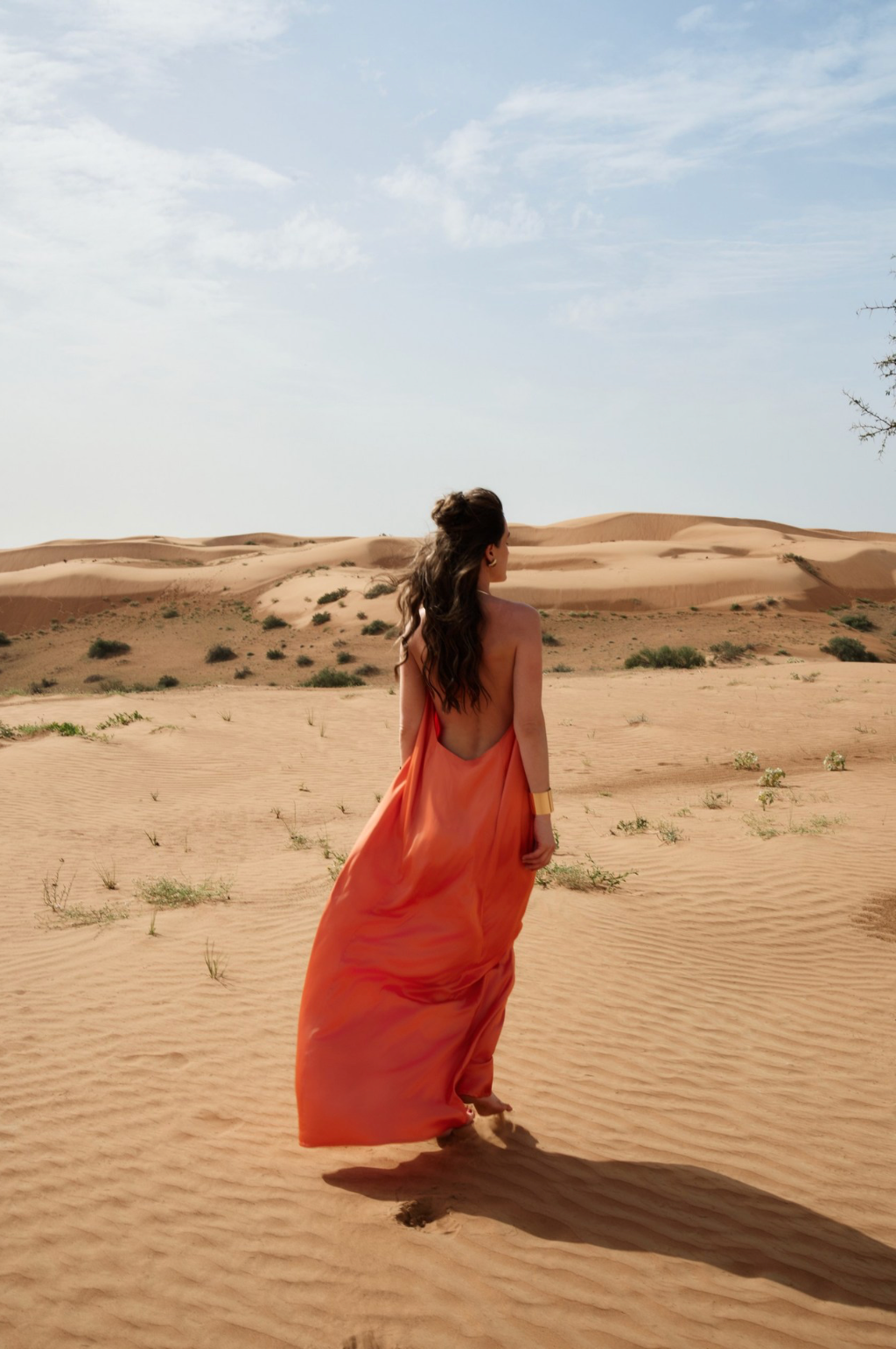 Orange Desert Dress