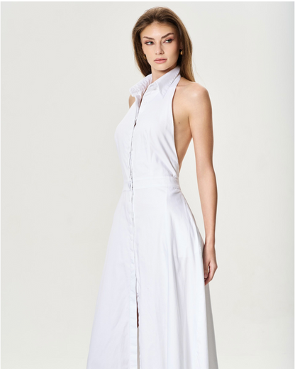 HARIETT COTTON DRESS WHITE