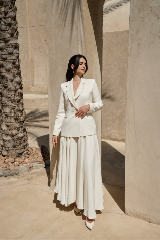 Ivory Long Skirt Set