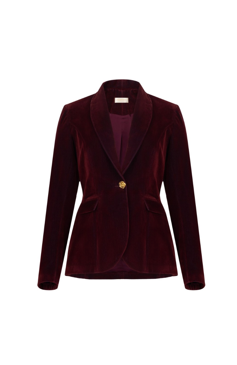 Burgundy Blazer