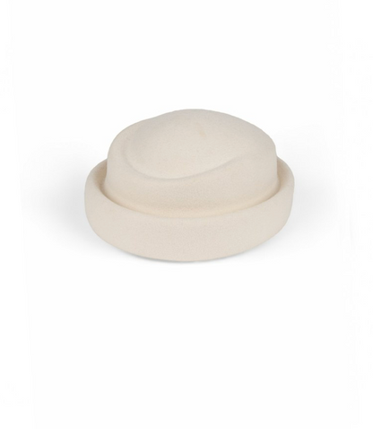Cream Wool Felt Hat