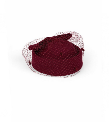 Burgundy Wool Hat