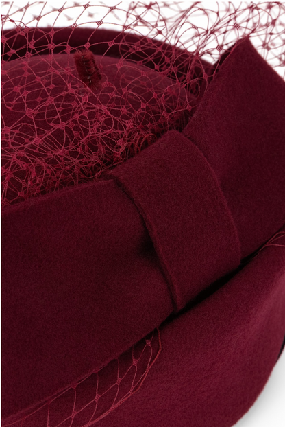 Burgundy Wool Hat
