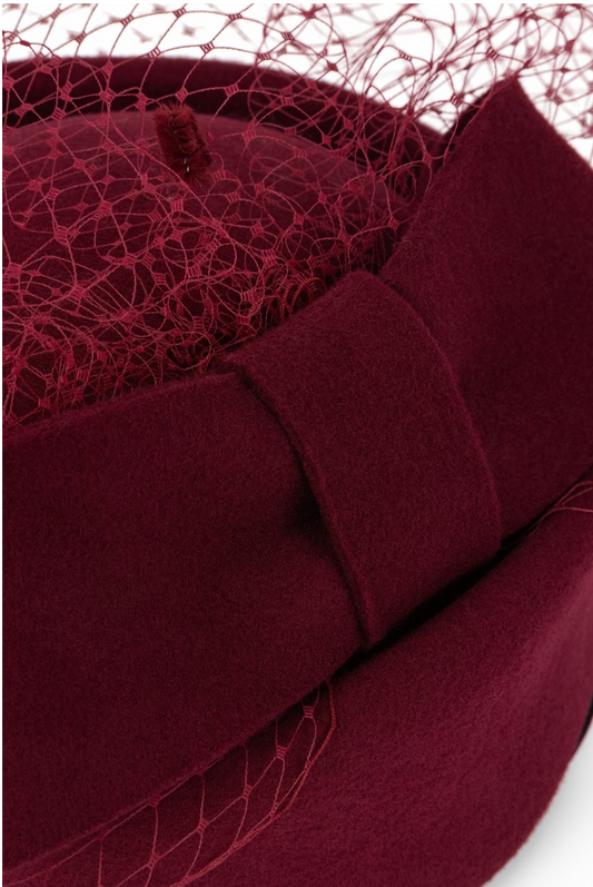 Burgundy Wool Hat