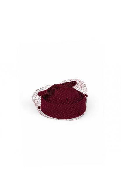 Burgundy Wool Hat