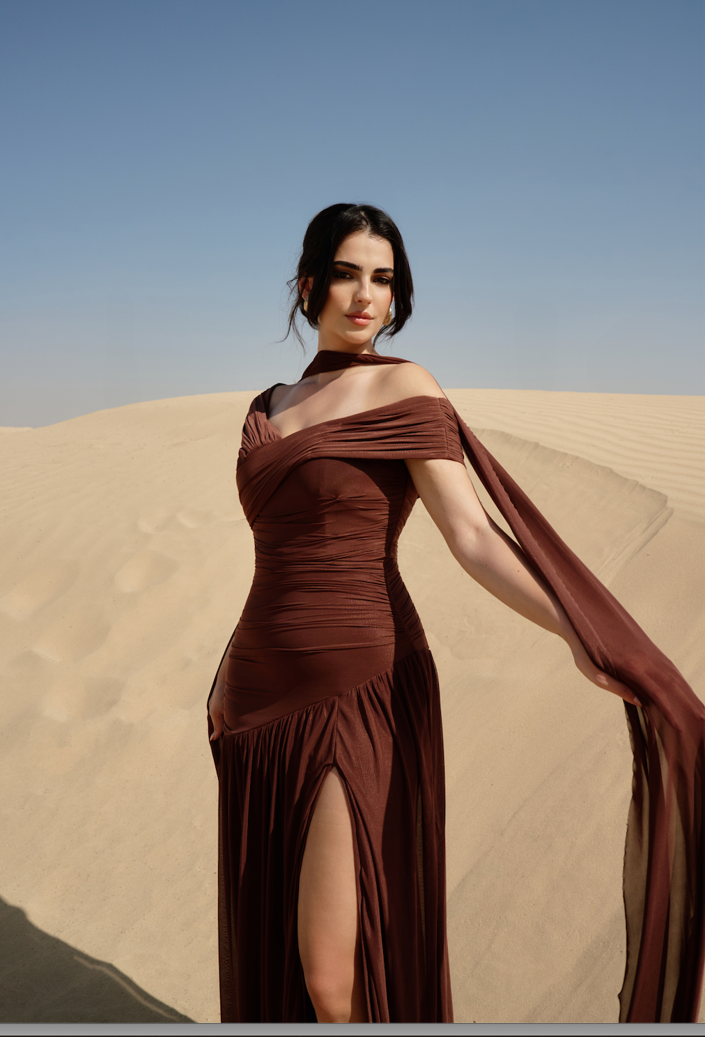 Desert Off Shoulder Dress